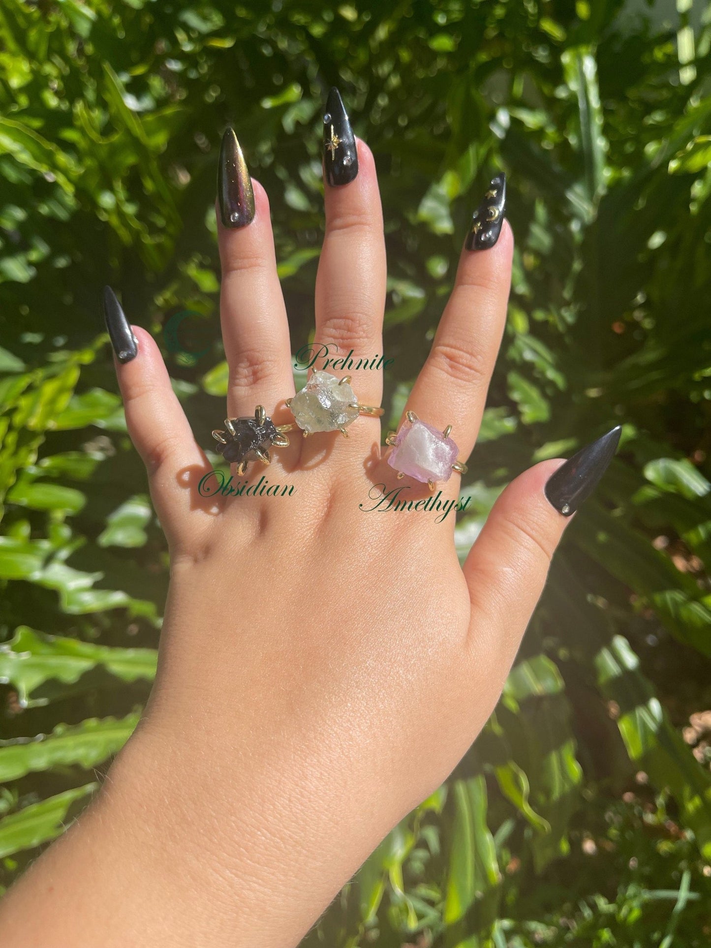 Raw Crystal Rings - Enchanted Forest Designs - product_type#