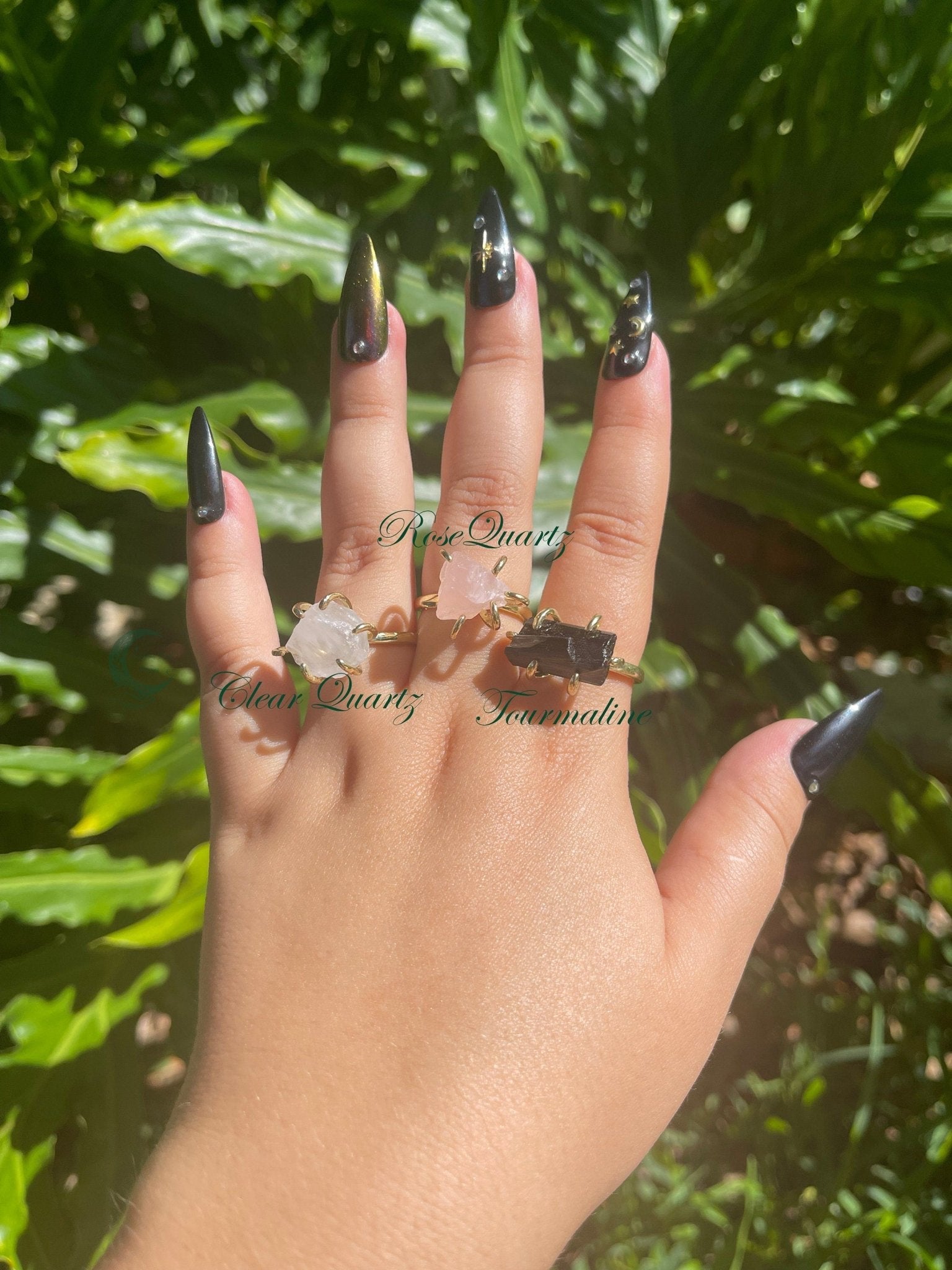 Raw Crystal Rings - Enchanted Forest Designs - product_type#