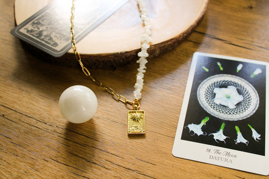 The Moon - Crystal Tarot - Enchanted Forest Designs - product_type#