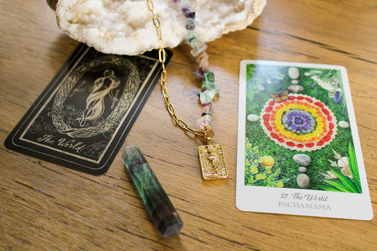 The World - Crystal Tarot - Enchanted Forest Designs - product_type#